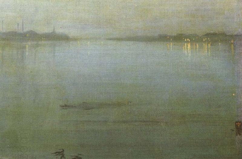 James Abbott Mcneill Whistler Nocturne inblauw and silver of the lights of Cremorne